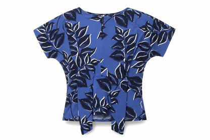 Womens UK Size 10 Monsoon Blue Wrap Blouse