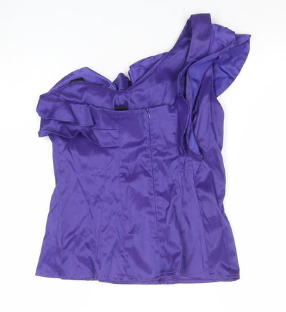 Womens UK Size 12 River Island Purple Camisole Blouse