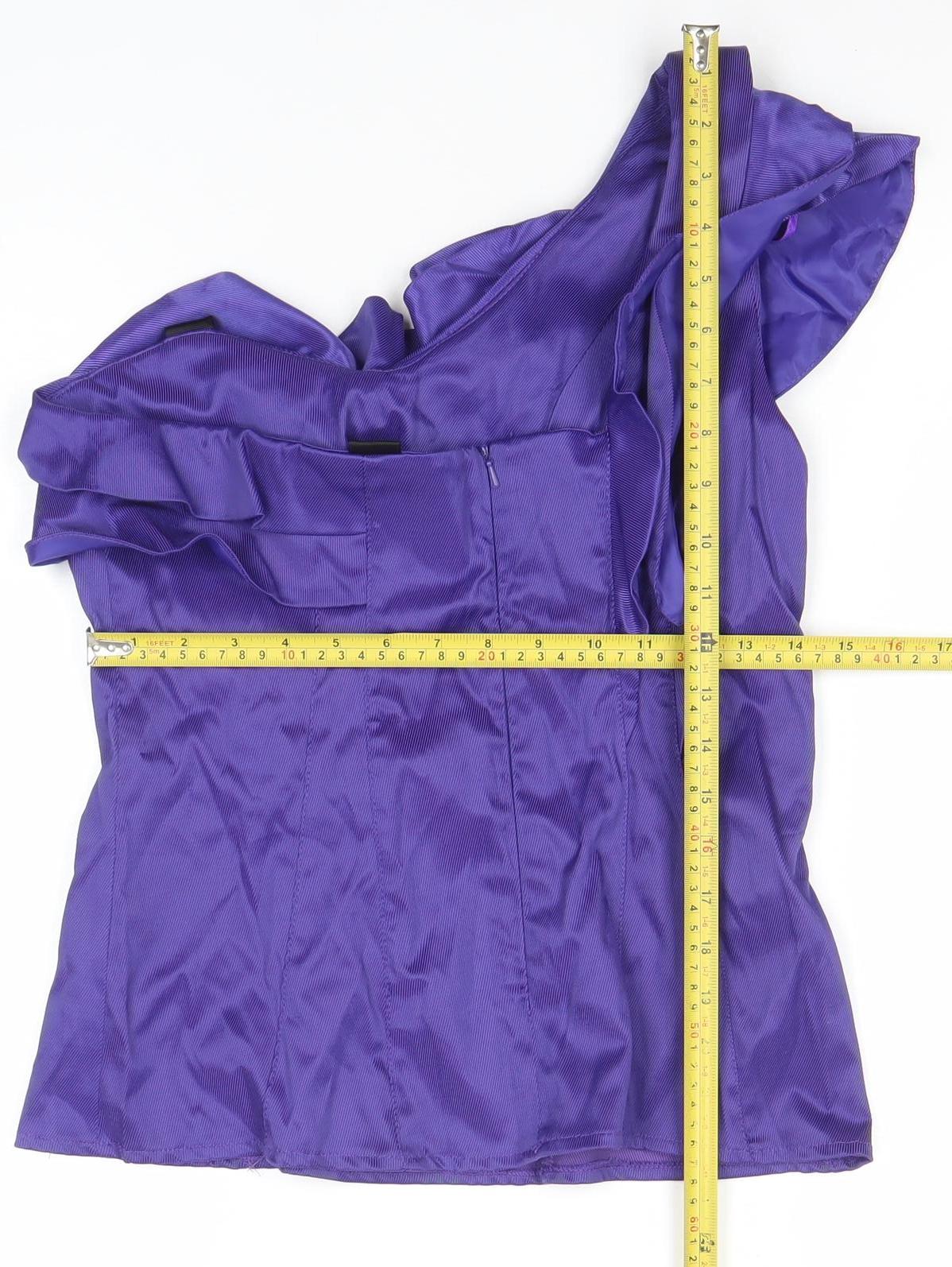 Womens UK Size 12 River Island Purple Camisole Blouse