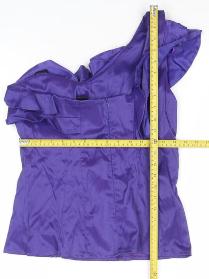 Womens UK Size 12 River Island Purple Camisole Blouse