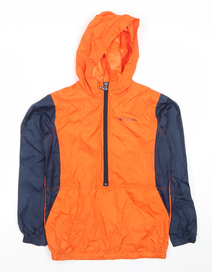 Boys UK Size 10-12 Years Columbia Orange Windbreaker Coat