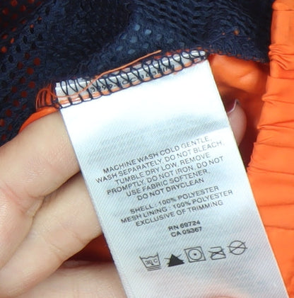 Boys UK Size 10-12 Years Columbia Orange Windbreaker Coat