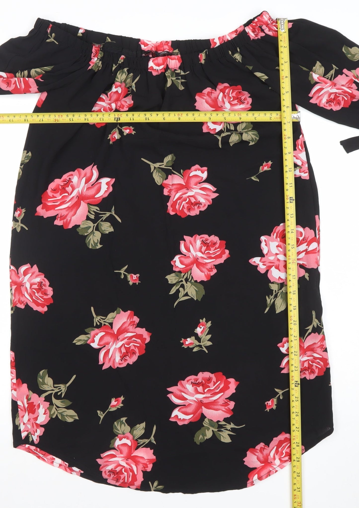 Womens UK Size 12 CAMIO ROSE Off the Shoulder Dress