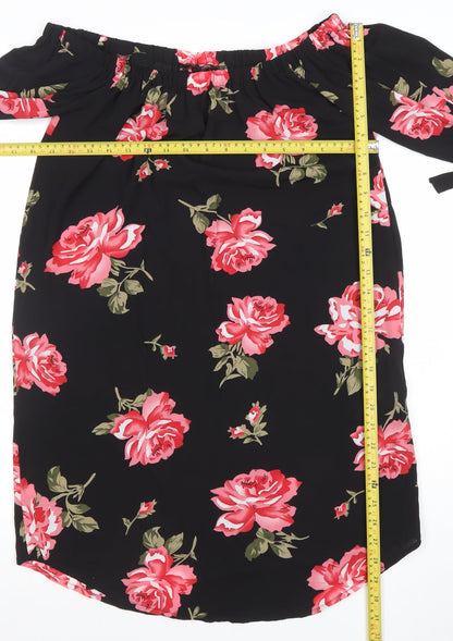 Womens UK Size 12 CAMIO ROSE Off the Shoulder Dress