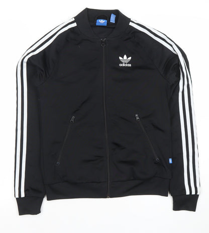 Womens UK Size XS adidas Black Full Zip Hoodie