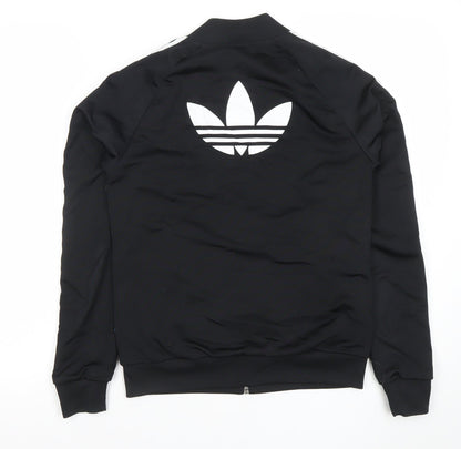 Womens UK Size XS adidas Black Full Zip Hoodie