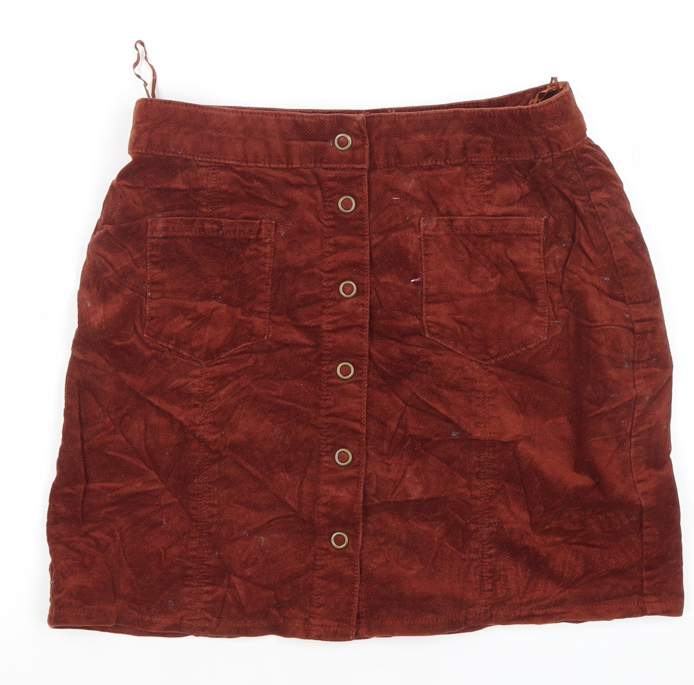 Womens UK Size 10 EDC Straight & Pencil Corduroy Skirt