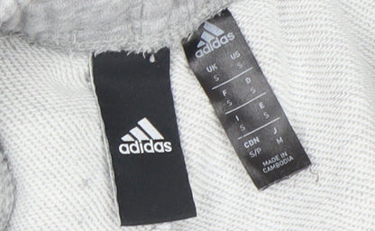 adidas Men’s Grey Jogger Sweatpants S Regular Fit Cotton Blend