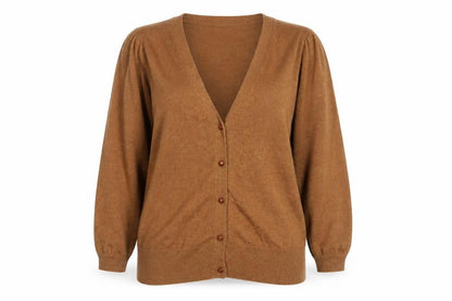Womens UK Size M French Connection Brown Cardigan Jumper