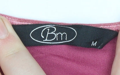 Womens UK Size M BM Pink Basic Blouse