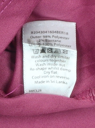 Womens UK Size M BM Pink Basic Blouse