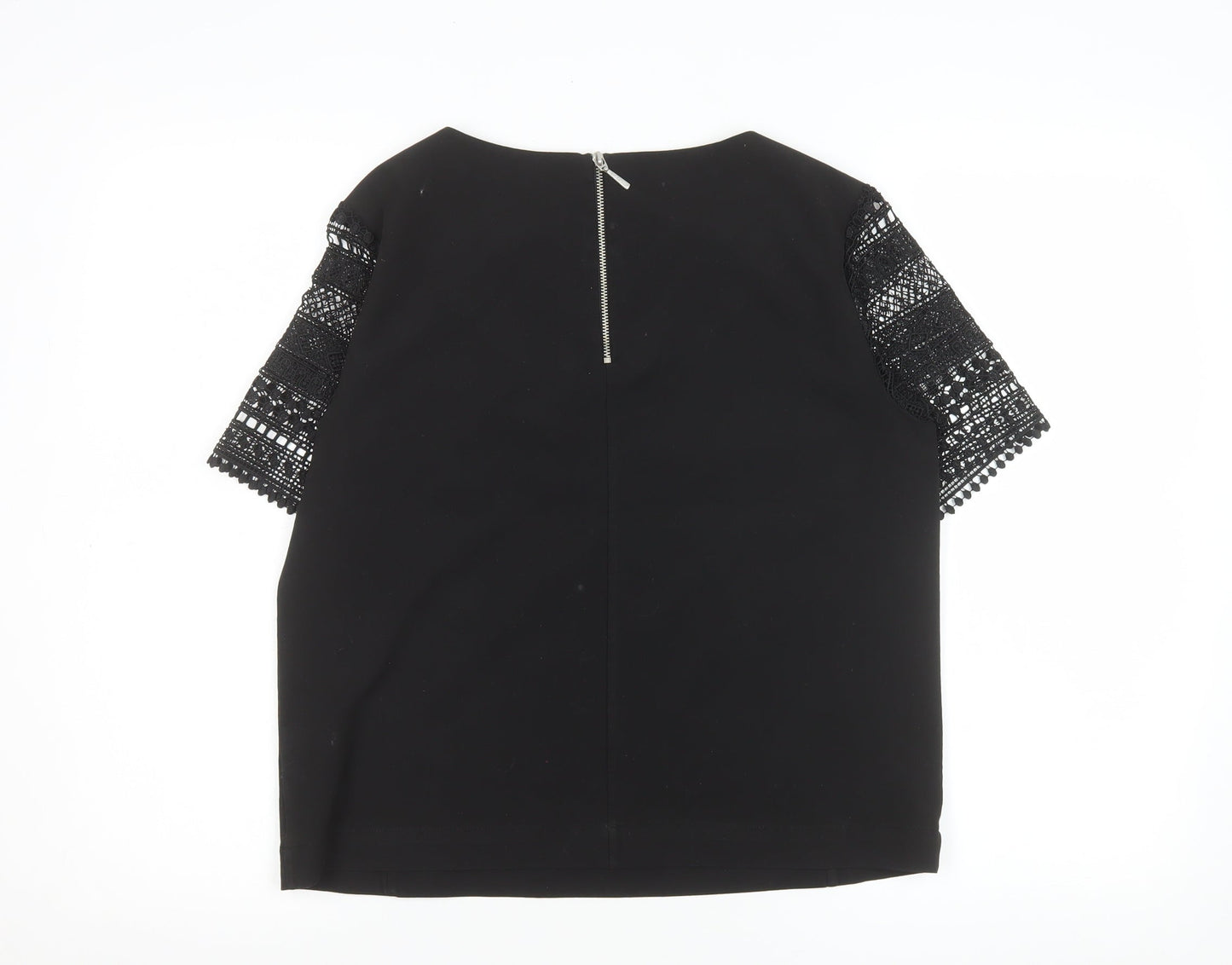 Womens UK Size 10 Marks and Spencer Black Basic Blouse