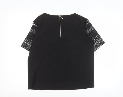 Womens UK Size 10 Marks and Spencer Black Basic Blouse
