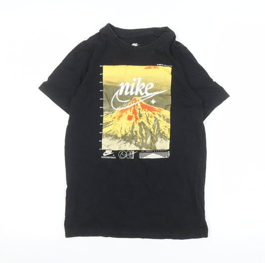 Teens UK Size S Nike Black Basic T-Shirt
