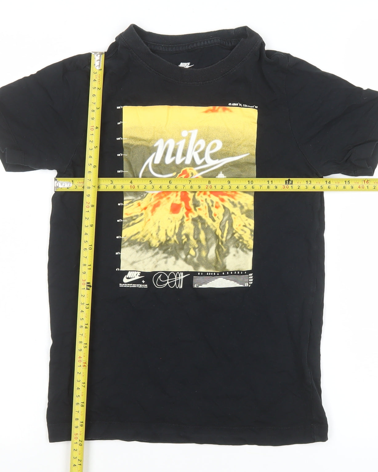 Teens UK Size S Nike Black Basic T-Shirt
