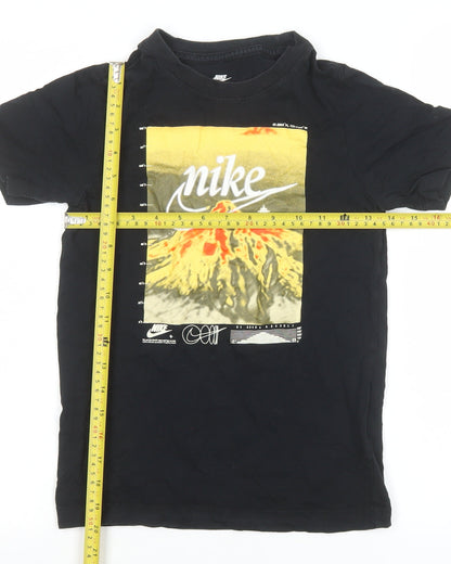 Teens UK Size S Nike Black Basic T-Shirt