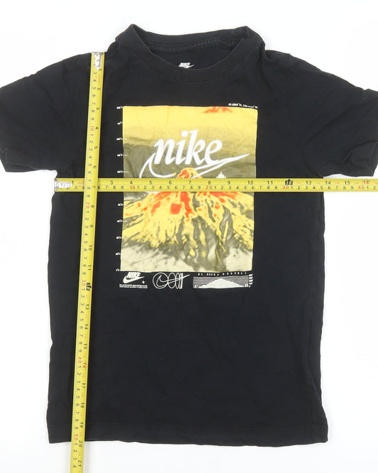 Teens UK Size S Nike Black Basic T-Shirt