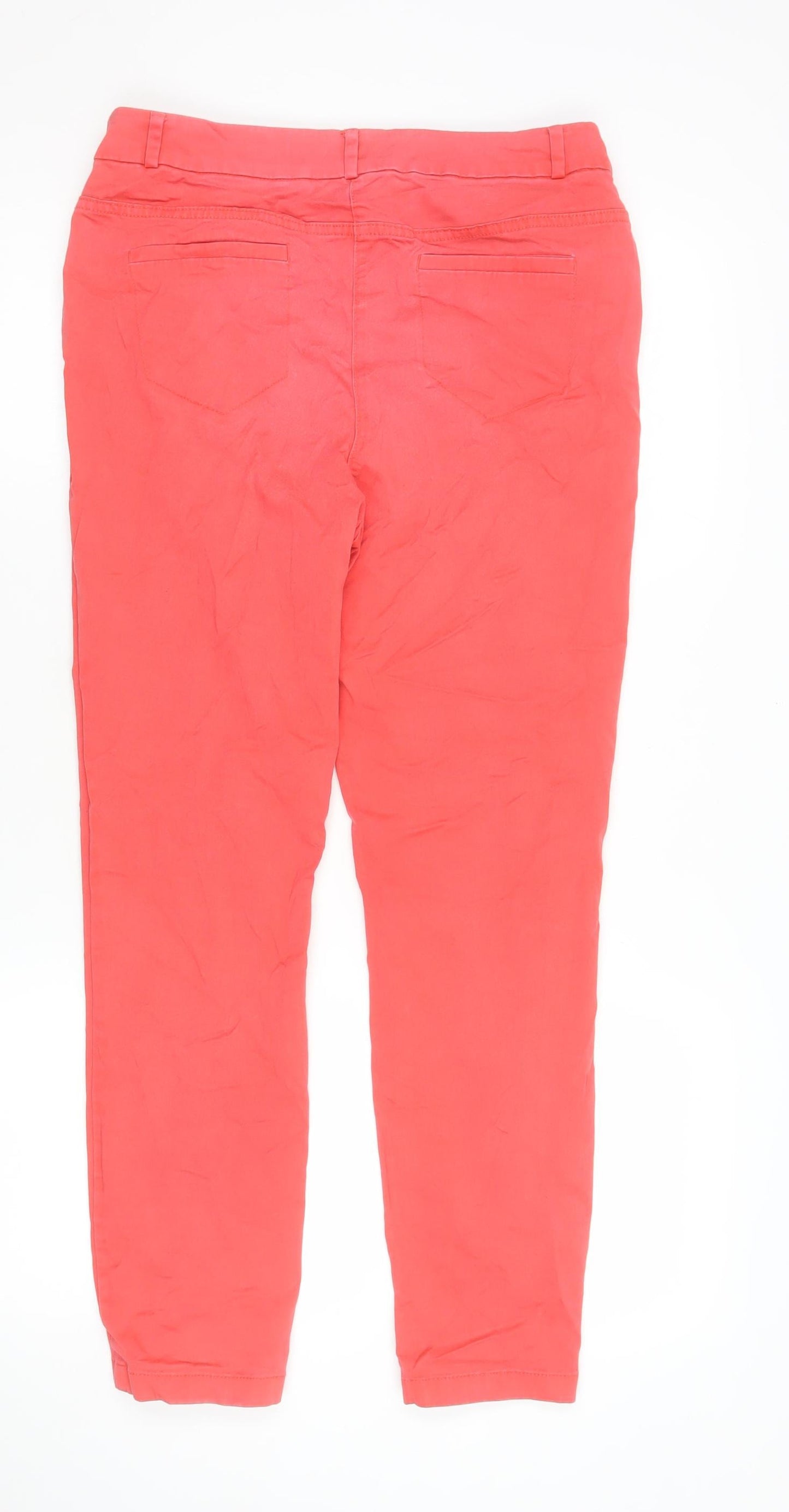 Womens UK Size 12 TU Regular Fit Straight Pink Jeans
