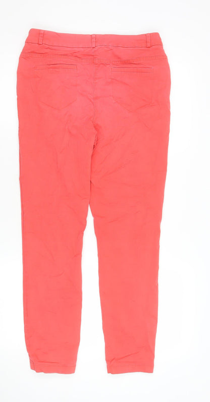 Womens UK Size 12 TU Regular Fit Straight Pink Jeans