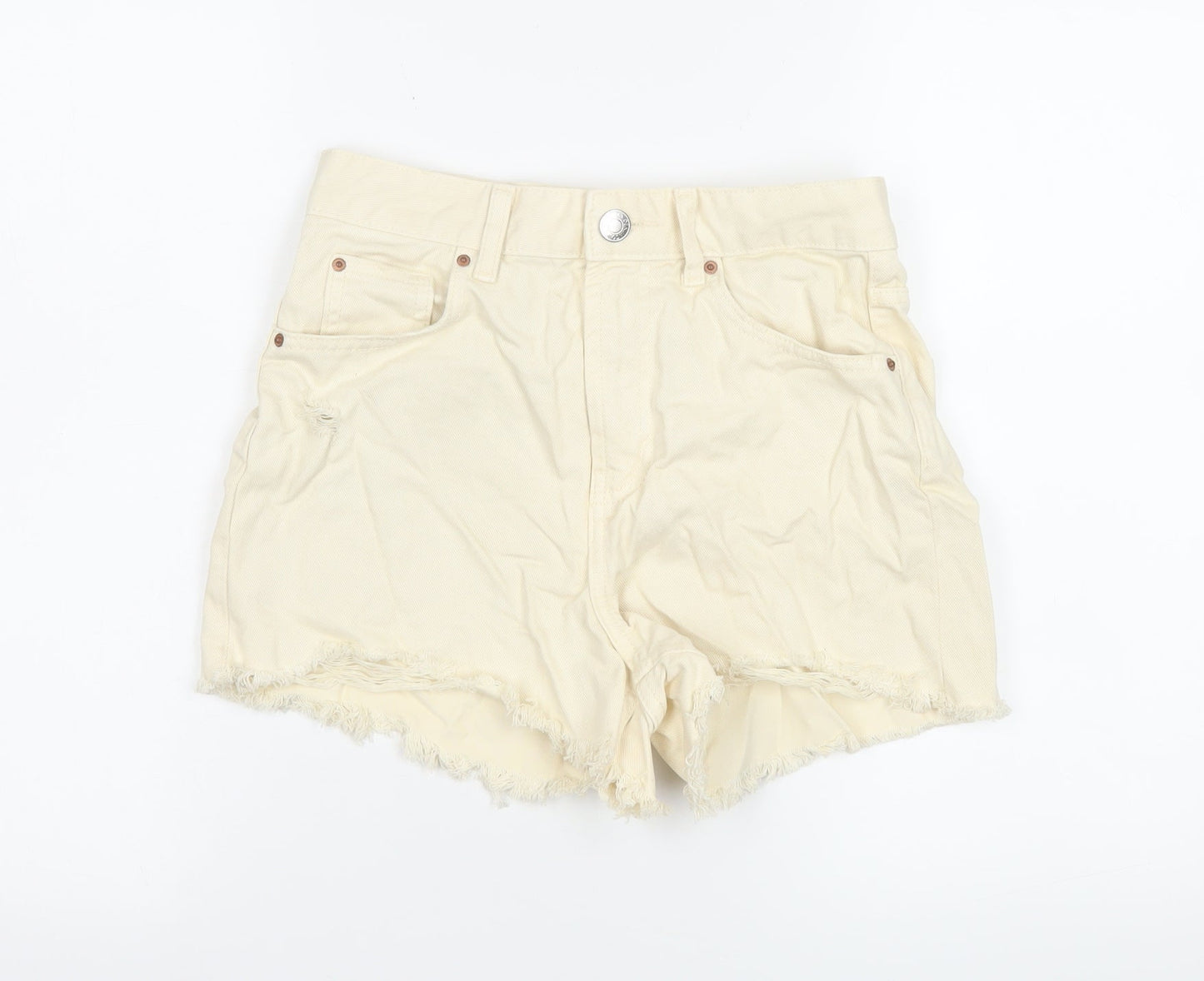 Womens UK Size 8 Primark Regular Fit Cut-Off Shorts