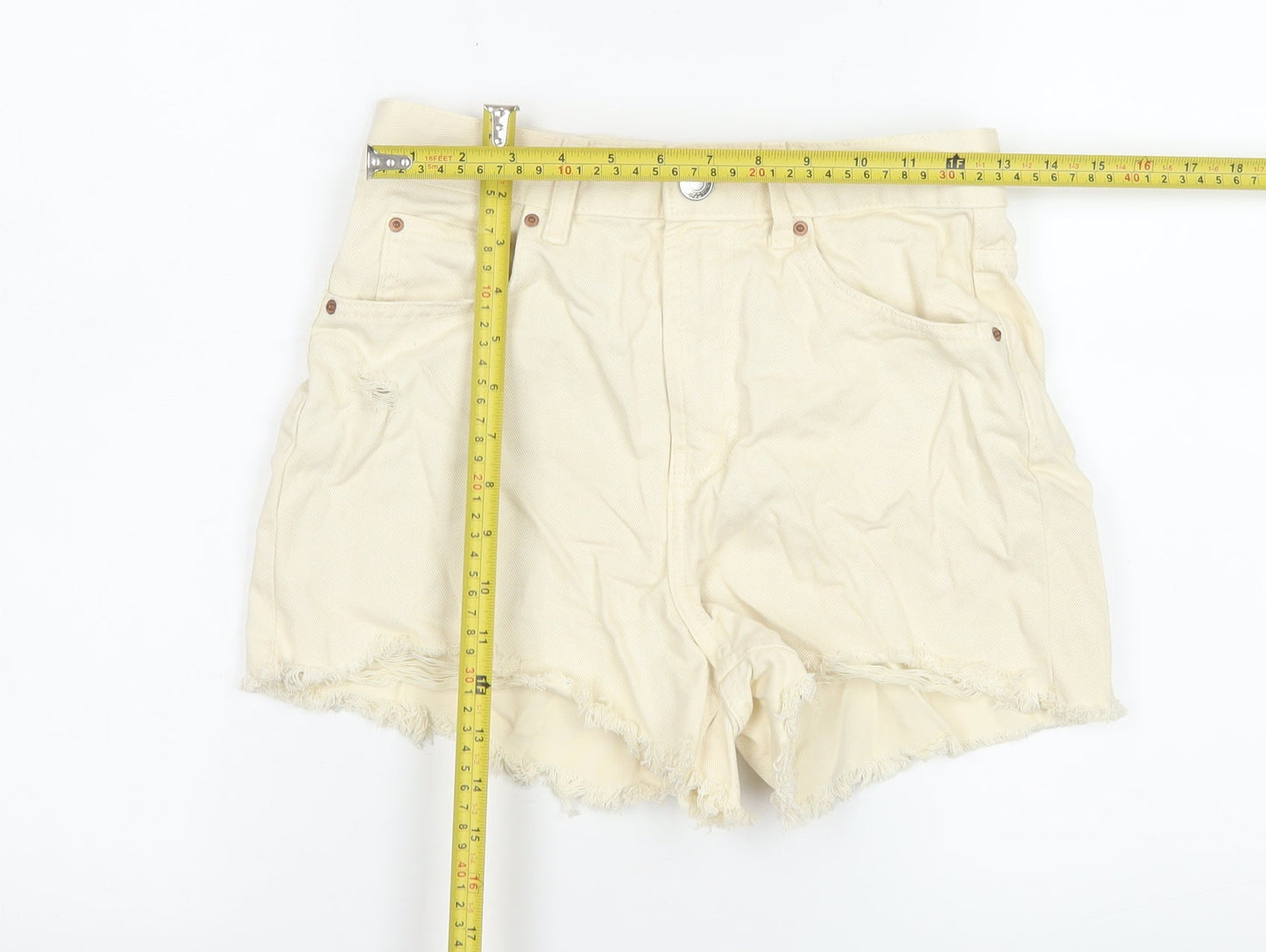 Womens UK Size 8 Primark Regular Fit Cut-Off Shorts