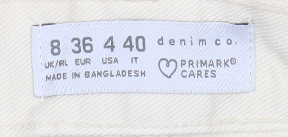 Womens UK Size 8 Primark Regular Fit Cut-Off Shorts