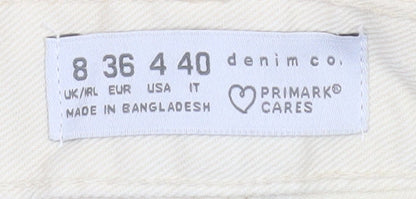 Womens UK Size 8 Primark Regular Fit Cut-Off Shorts
