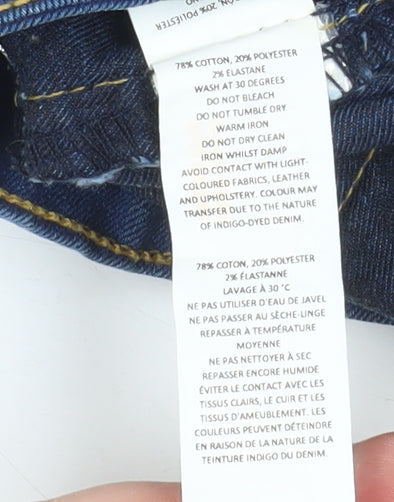 Womens UK Size 10 Boohoo Slim Fit Skinny Blue Jeans