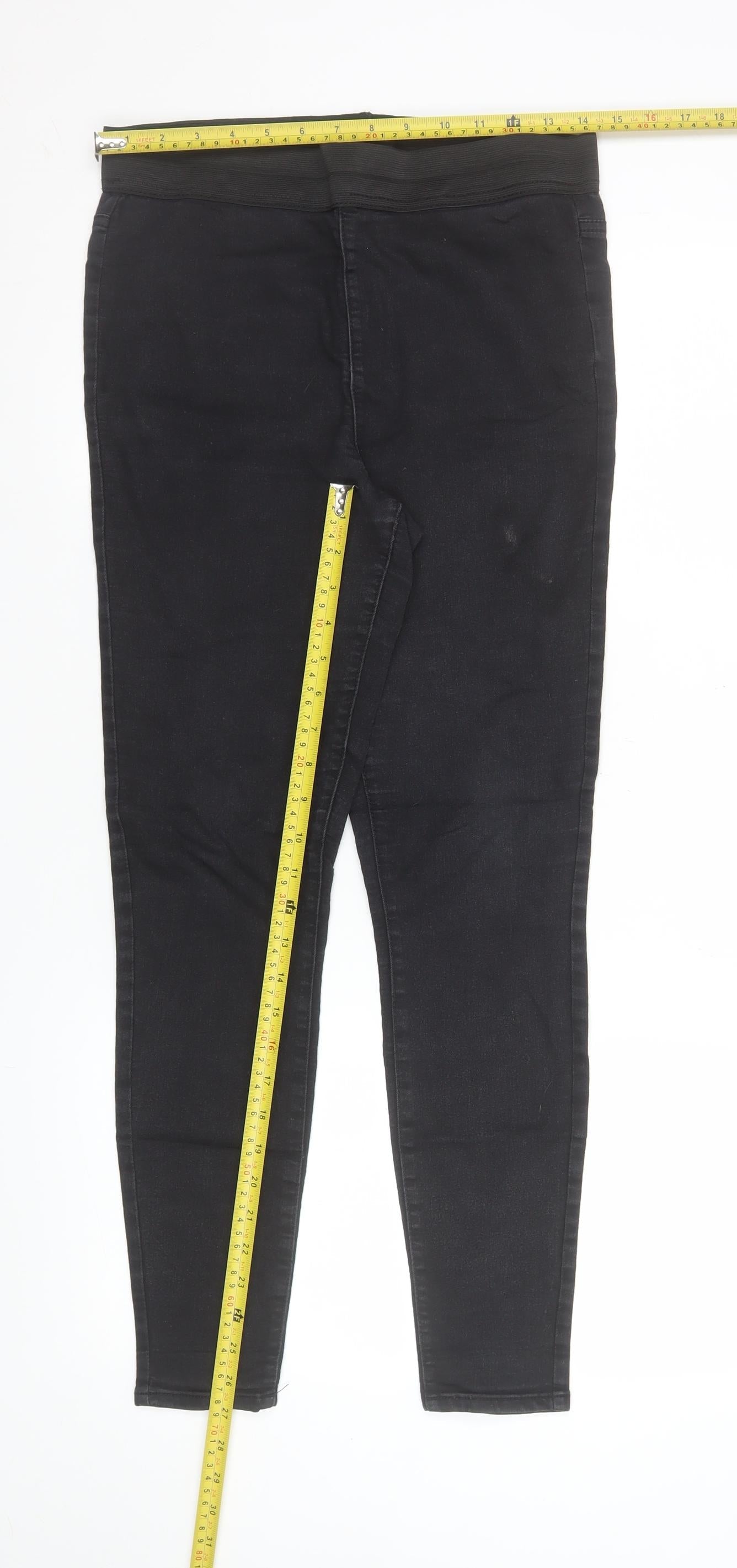 Womens UK Size 10 Papaya Slim Fit Jegging Black Jeans