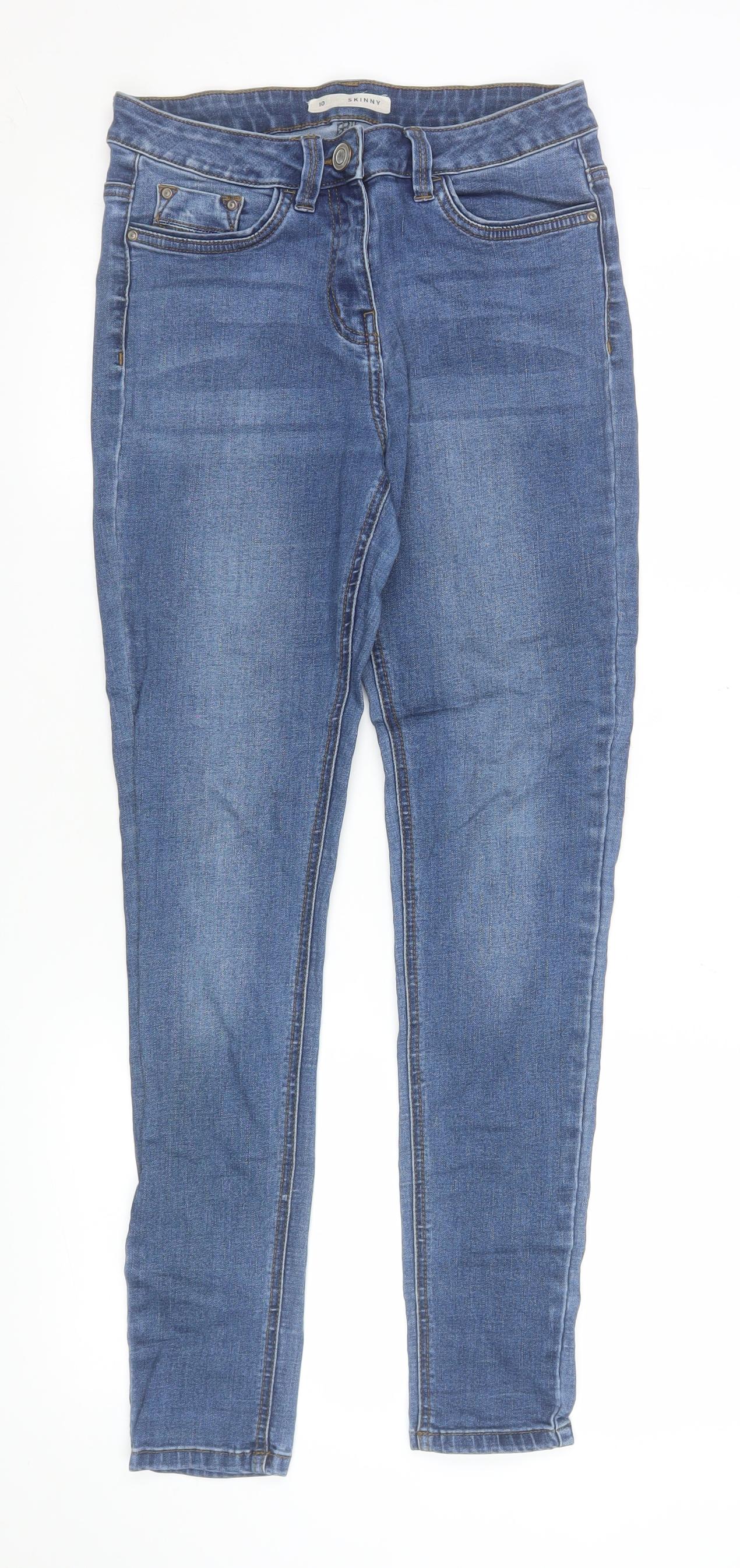 Nutmeg Women’s Blue Skinny Jeans Size 10 Slim Fit Denim