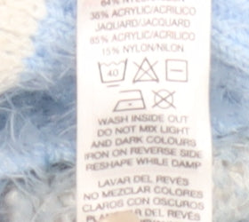 Girls UK Size 7 Years Dunnes Stores Blue Pullover Jumper