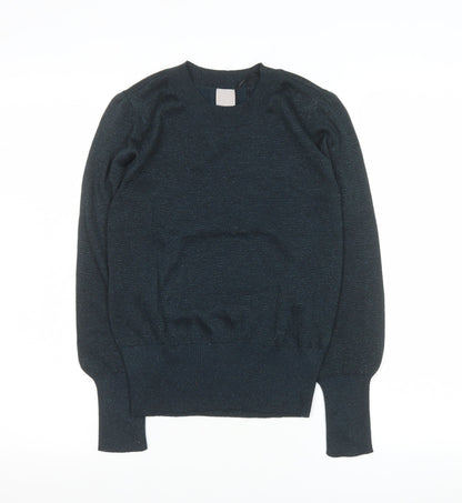 Womens UK Size XS H&M Black Pullover Jumper