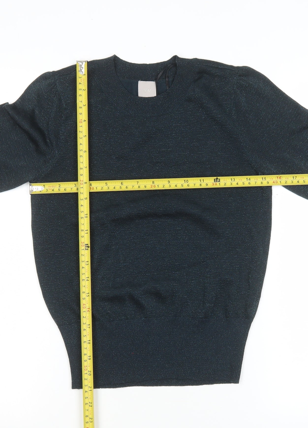 Womens UK Size XS H&M Black Pullover Jumper