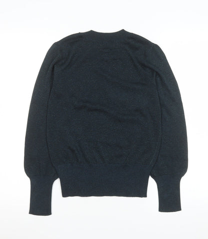 Womens UK Size XS H&M Black Pullover Jumper