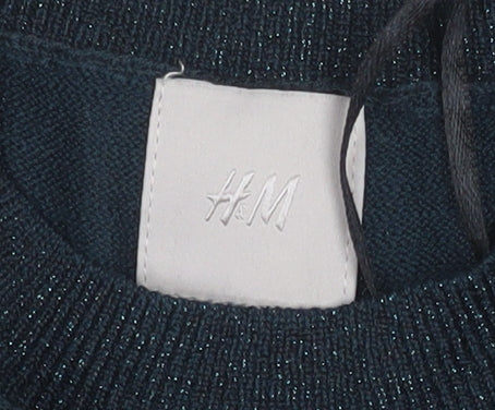 Womens UK Size XS H&M Black Pullover Jumper