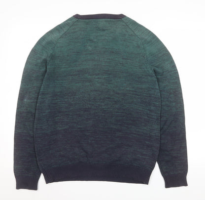 Mens UK Size S JACK & JONES Green Pullover Jumper