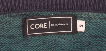 Mens UK Size S JACK & JONES Green Pullover Jumper