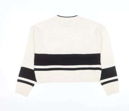 Girls UK Size 10-11 Years New Look Ivory Pullover Jumper