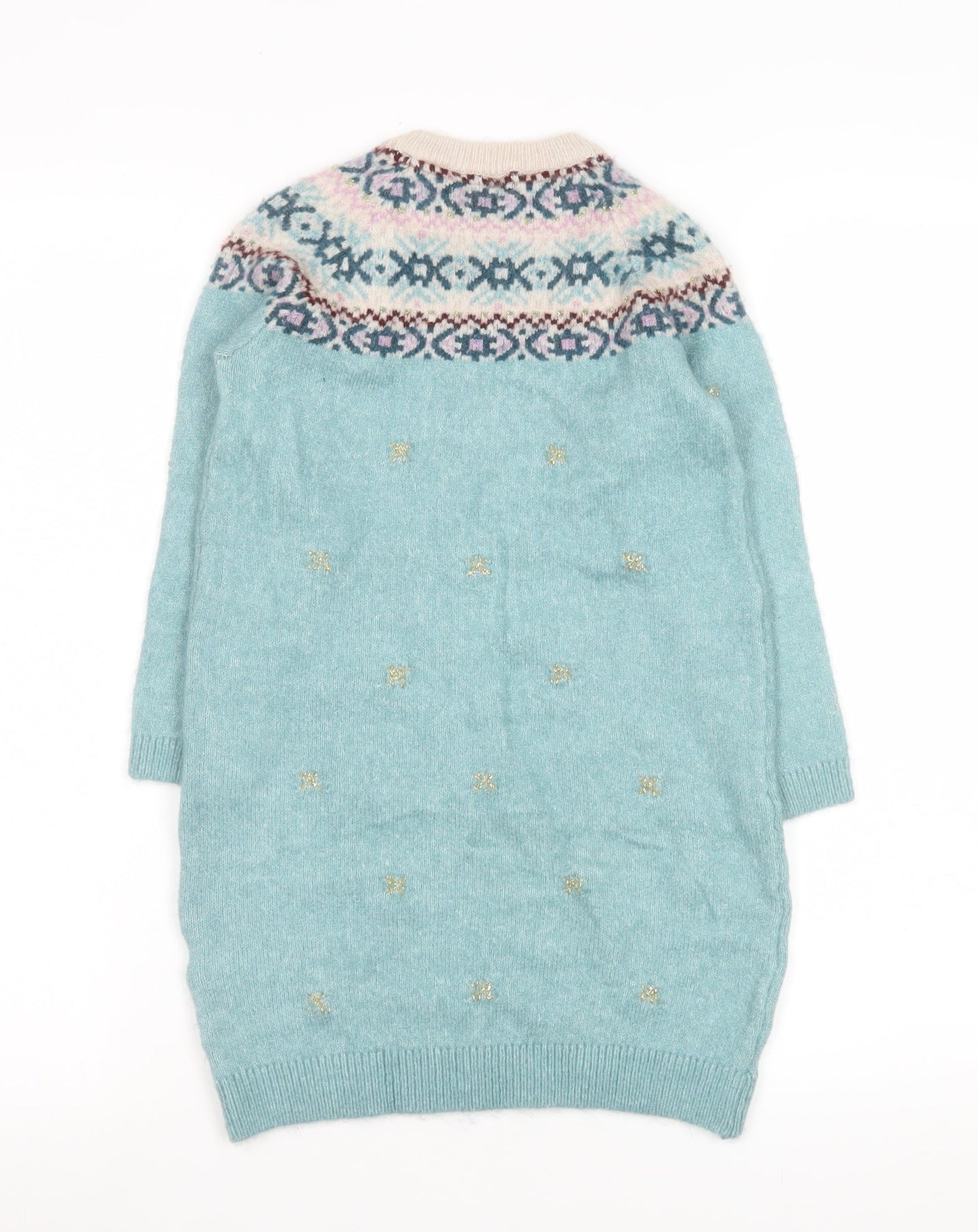 Girls UK Size 4-5 Years Marks and Spencer Green Pullover Jumper