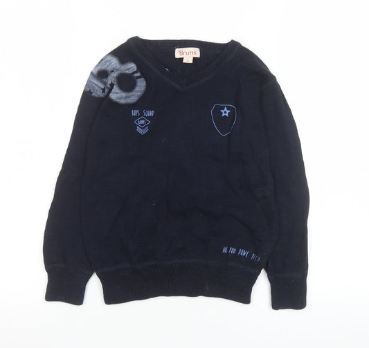 Boys UK Size 6 Years Brums Blue Pullover Jumper