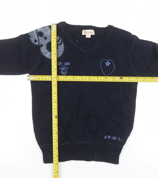 Boys UK Size 6 Years Brums Blue Pullover Jumper