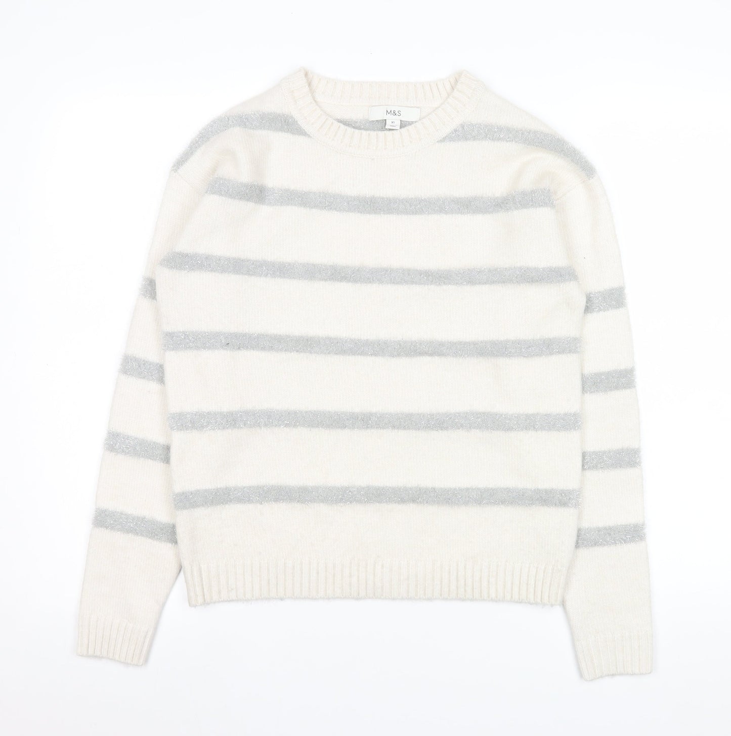 Womens UK Size XS Marks and Spencer Ivory Pullover Jumper