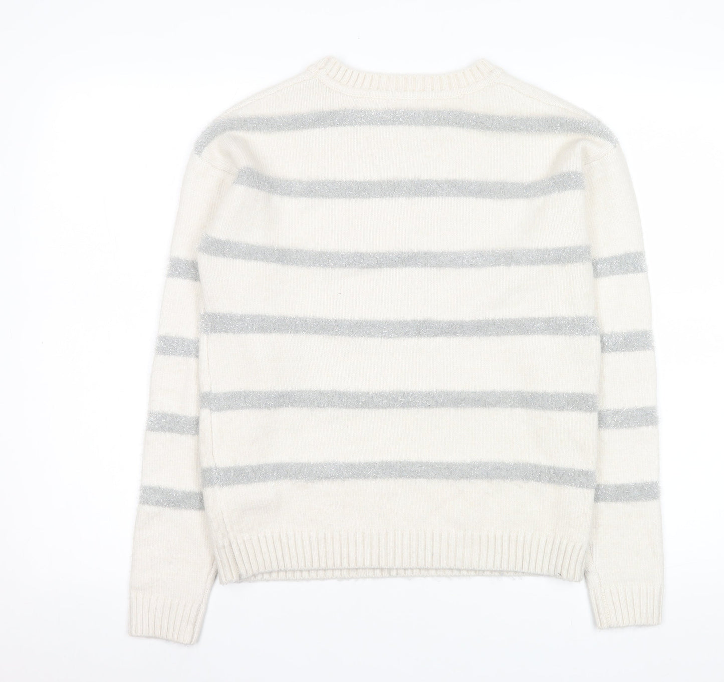 Womens UK Size XS Marks and Spencer Ivory Pullover Jumper
