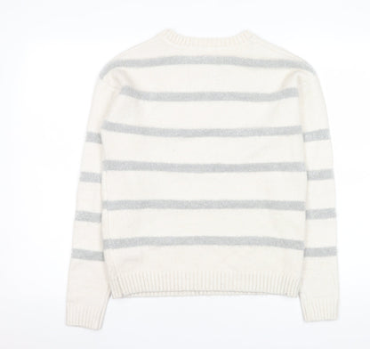 Womens UK Size XS Marks and Spencer Ivory Pullover Jumper