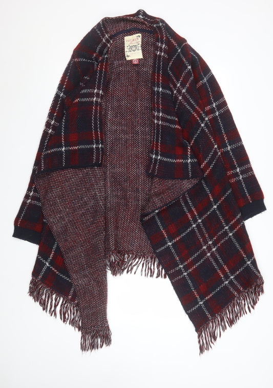 Womens UK Size S Falmer Heritage Red Wrap Jumper