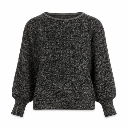 Marks and Spencer Womens Black Metallic Knit Medium Pullover Jumper