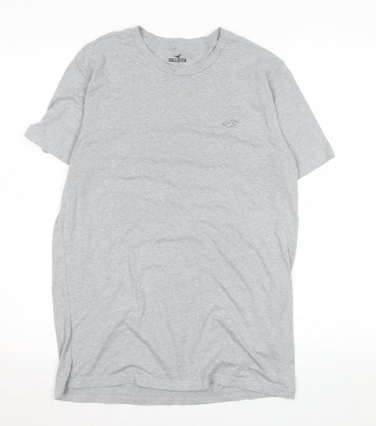 Womens UK Size M Hollister Grey Basic T-Shirt
