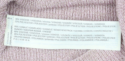 Mango Women Pink Knit Camisole Tank Top Size 8