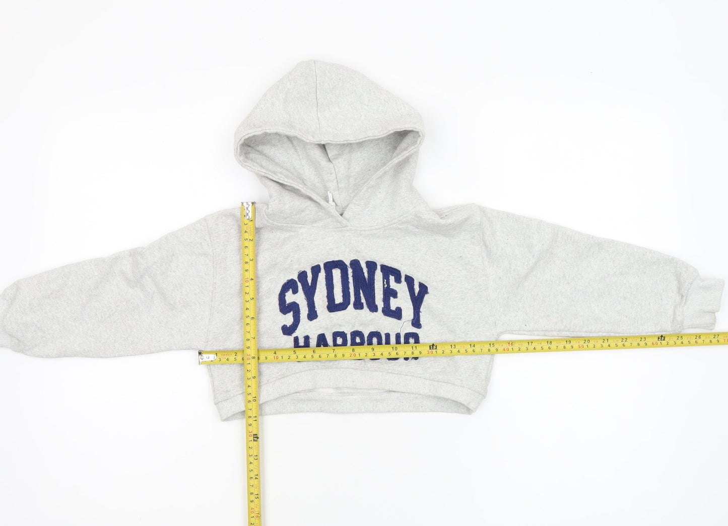 Girls UK Size 8-9 Years Zara Grey Pullover Hoodie