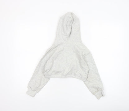 Girls UK Size 8-9 Years Zara Grey Pullover Hoodie